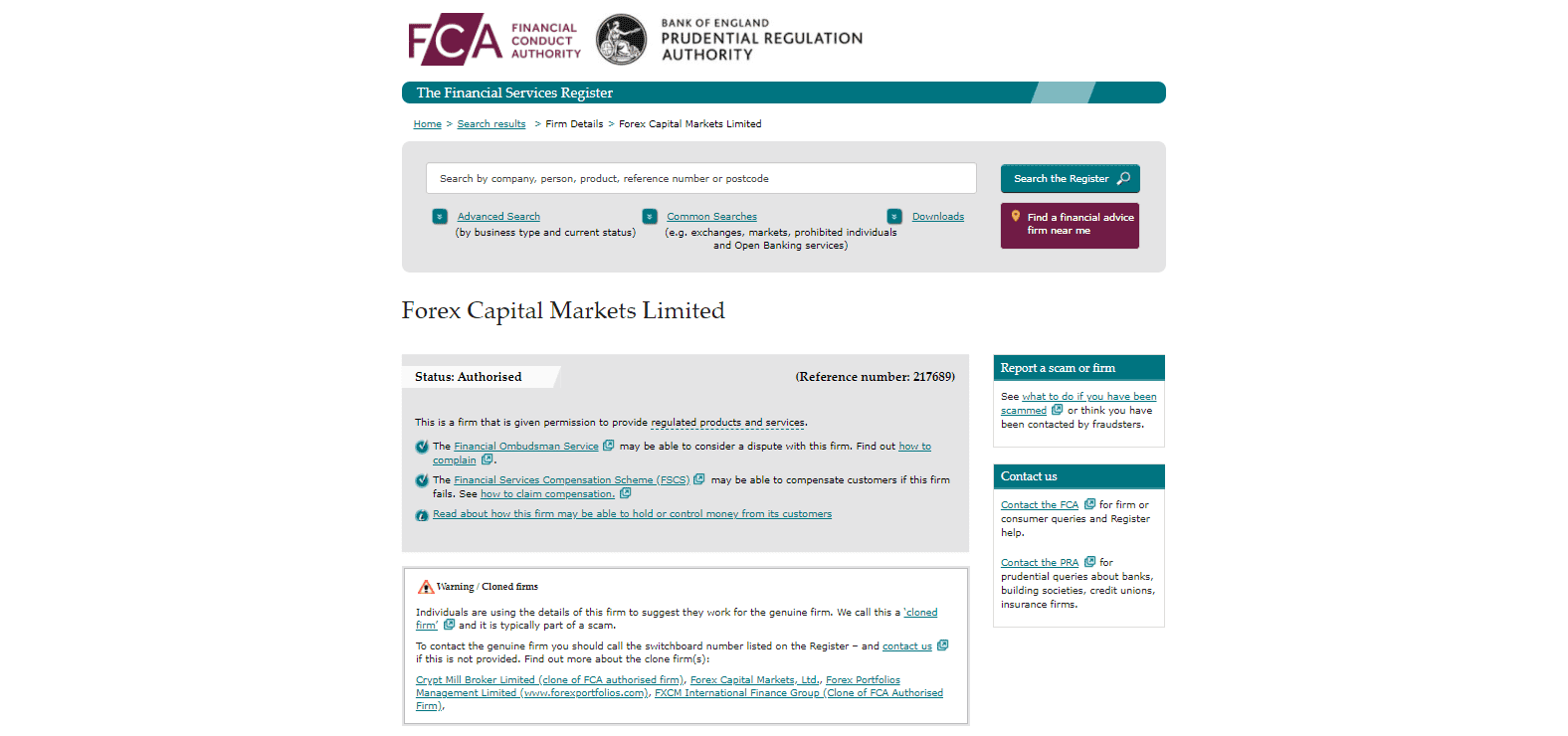 Regolamento FCA di FXCM Regolamento FCA di FXCM